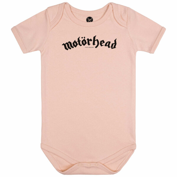 Motörhead (Logo) - Baby bodysuit, pale pink, black, 56/62