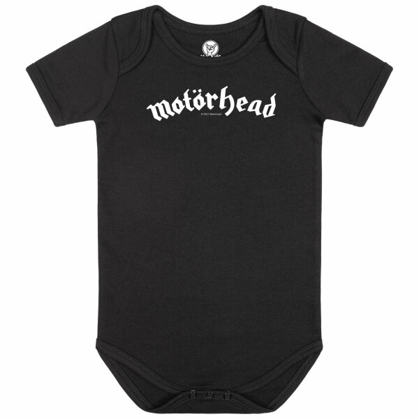 Motörhead (Logo) - Baby bodysuit, black, white, 80/86