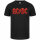 AC/DC (Logo Multi) - Kinder T-Shirt, schwarz, mehrfarbig, 152