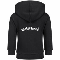 Motörhead (Logo) - Baby zip-hoody, black, white, 80/86