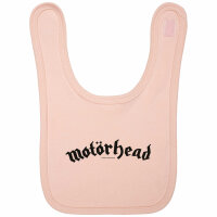 Motörhead (Logo) - Baby bib, pale pink, black, one size
