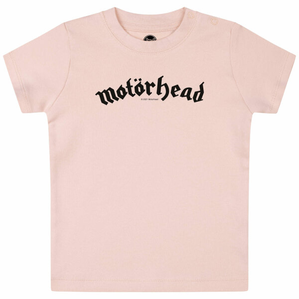 Motörhead (Logo) - Baby T-Shirt, hellrosa, schwarz, 68/74