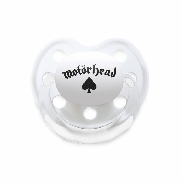 Motörhead (Logo) - Soother, white, black, Size 1