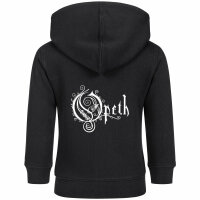 Opeth (Logo) - Baby zip-hoody, black, white, 80/86