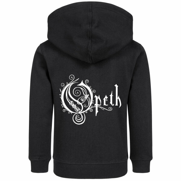 Opeth (Logo) - Kids zip-hoody, black, white, 104