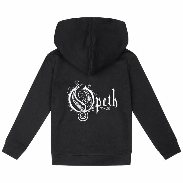 Opeth (Logo) - Kids zip-hoody, black, white, 104