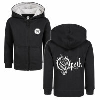 Opeth (Logo) - Kinder Kapuzenjacke, schwarz, weiß, 116