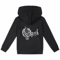 Opeth (Logo) - Kids zip-hoody, black, white, 116