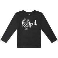 Opeth (Logo) - Kinder Longsleeve, schwarz, weiß, 116