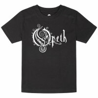 Opeth (Logo) - Kinder T-Shirt, schwarz, weiß, 104