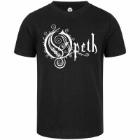 Opeth (Logo) - Kinder T-Shirt, schwarz, weiß, 128