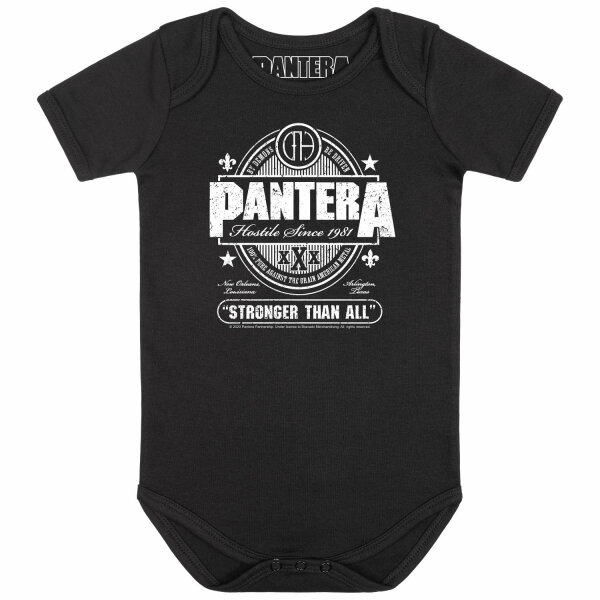 Pantera (Stronger Than All) - Baby bodysuit, black, white, 56/62