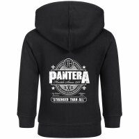 Pantera (Stronger Than All) - Baby Kapuzenjacke, schwarz, weiß, 68/74