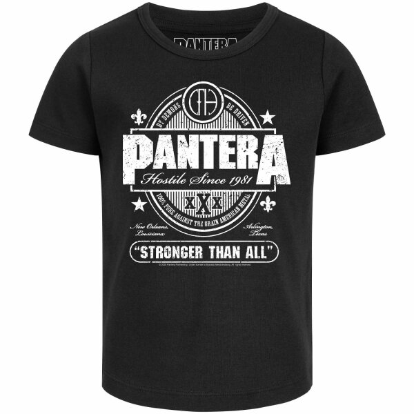 Pantera (Stronger Than All) - Girly Shirt, schwarz, weiß, 152