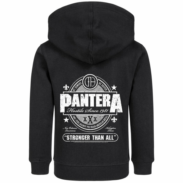 Pantera (Stronger Than All) - Kids zip-hoody, black, white, 116