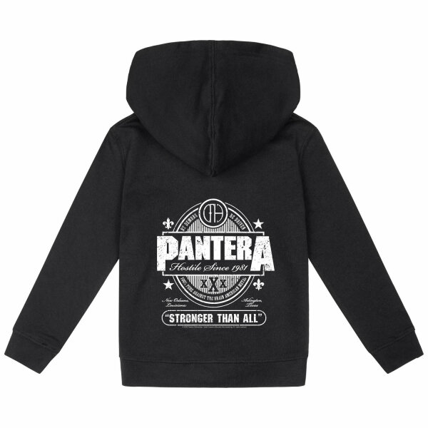 Pantera (Stronger Than All) - Kids zip-hoody, black, white, 116