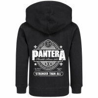 Pantera (Stronger Than All) - Kinder Kapuzenjacke, schwarz, weiß, 164