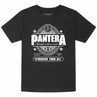 Pantera (Stronger Than All) - Kinder T-Shirt, schwarz, weiß, 128