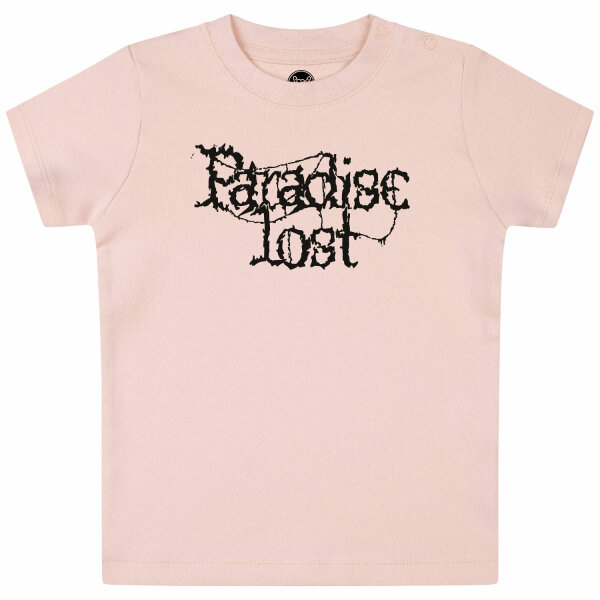 Paradise Lost (Logo) - Baby T-Shirt, hellrosa, schwarz, 56/62
