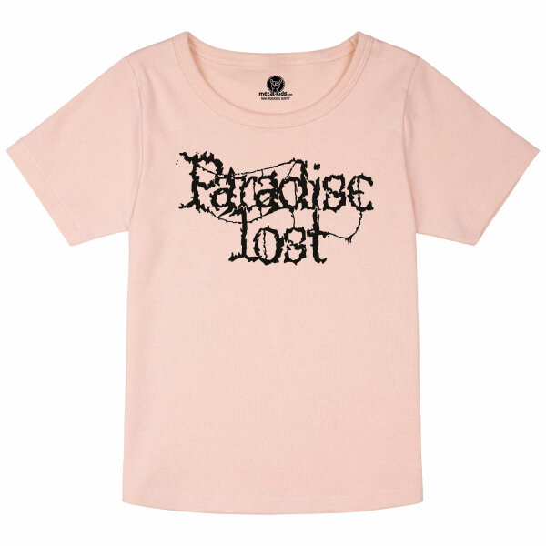 Paradise Lost (Logo) - Girly shirt, pale pink, black, 116