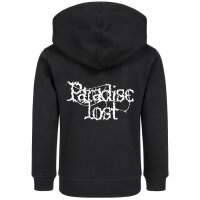 Paradise Lost (Logo) - Kids zip-hoody, black, white, 104