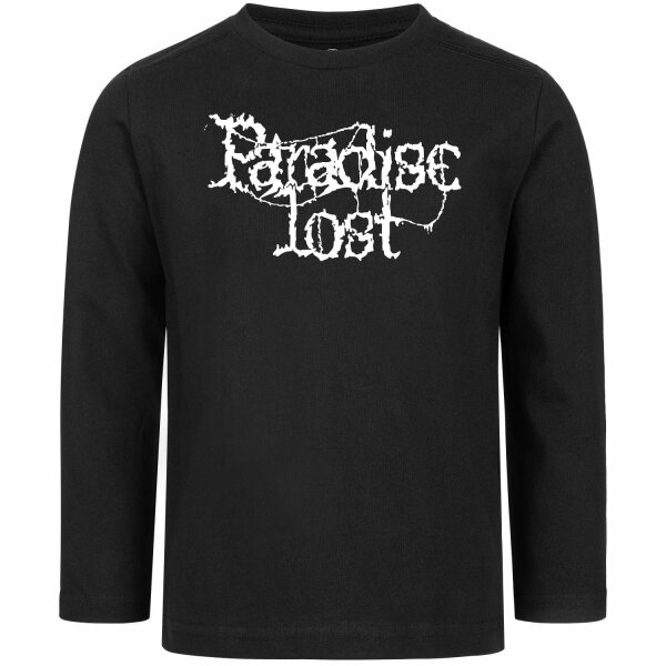 Paradise Lost (Logo) - Kids longsleeve, black, white, 104