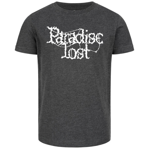 Paradise Lost (Logo) - Kinder T-Shirt, charcoal, weiß, 104