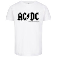AC/DC (Logo) - Kinder T-Shirt, weiß, schwarz, 104