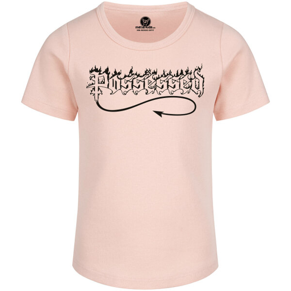 Possessed (Logo) - Girly shirt, pale pink, black, 104