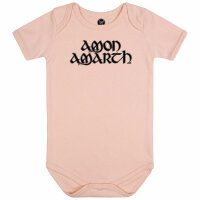 Amon Amarth (Logo) - Baby Body - hellrosa - schwarz - 56/62