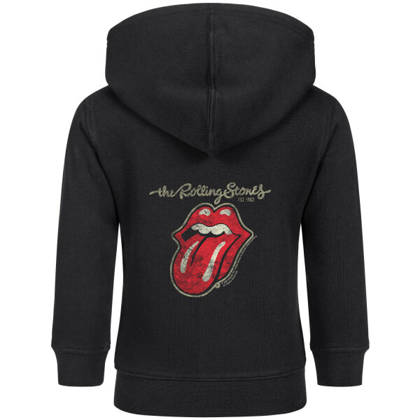 Rolling Stones (Classic Tongue) - Baby Kapuzenjacke, schwarz, mehrfarbig, 80/86