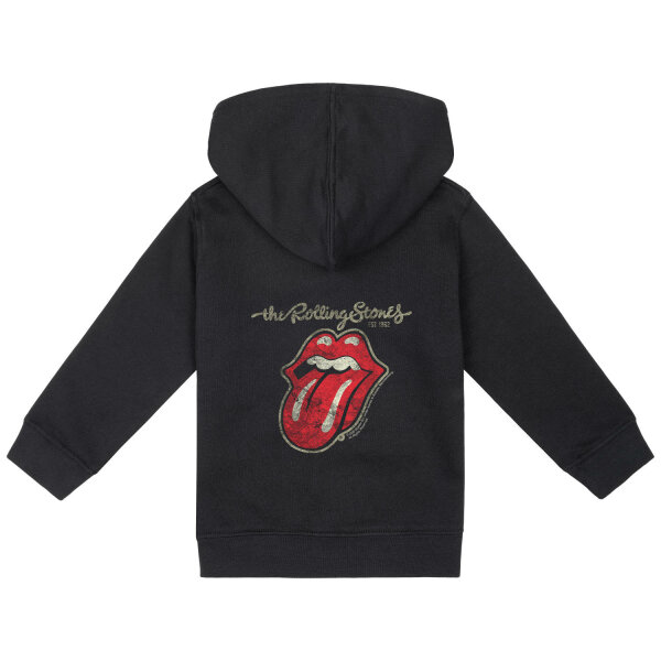 Rolling Stones (Classic Tongue) - Baby Kapuzenjacke, schwarz, mehrfarbig, 80/86