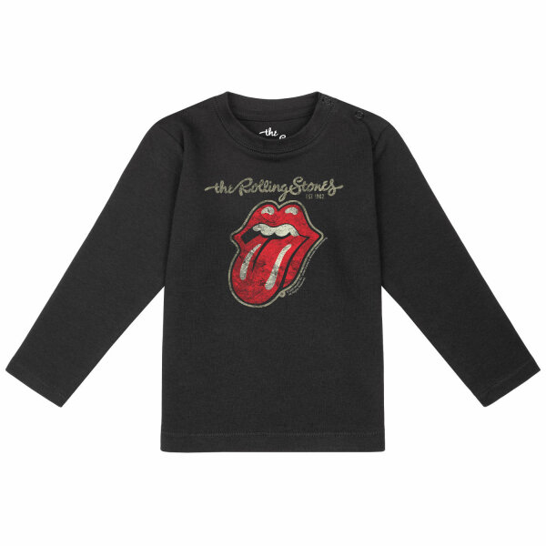 Rolling Stones (Classic Tongue) - Baby longsleeve, black, multicolour, 80/86