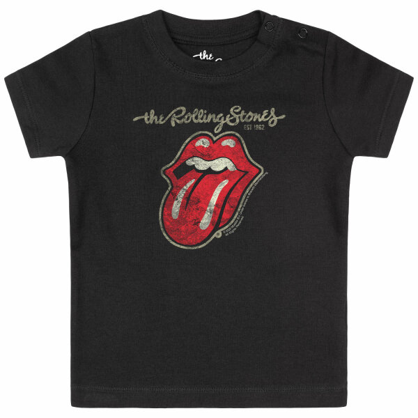 Rolling Stones (Classic Tongue) - Baby T-Shirt, schwarz, mehrfarbig, 68/74