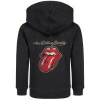 Rolling Stones (Classic Tongue) - Kinder Kapuzenjacke, schwarz, mehrfarbig, 116