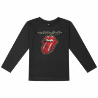 Rolling Stones (Classic Tongue) - Kinder Longsleeve, schwarz, mehrfarbig, 152
