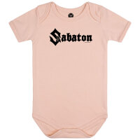 Sabaton (Logo) - Baby Body - hellrosa - schwarz - 68/74