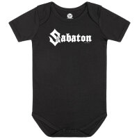 Sabaton (Logo) - Baby Body - schwarz - weiß - 68/74