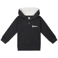 Sabaton (Logo) - Baby zip-hoody, black, white, 56/62
