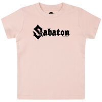 Sabaton (Logo) - Baby t-shirt - pale pink - black - 56/62