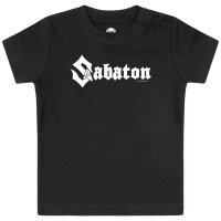 Sabaton (Logo) - Baby t-shirt - black - white - 80/86