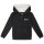 Sabaton (Logo) - Kids zip-hoody, black, white, 128