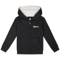 Sabaton (Logo) - Kids zip-hoody, black, white, 152