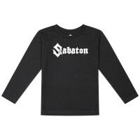 Sabaton (Logo) - Kinder Longsleeve, schwarz, weiß, 116