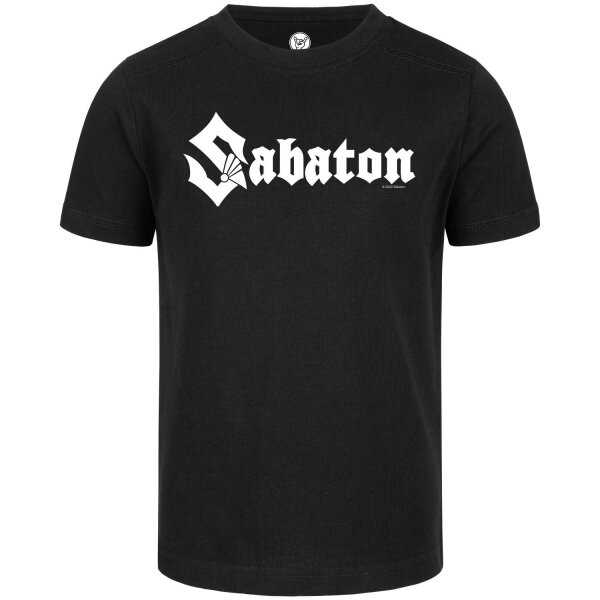 Sabaton (Logo) - Kids t-shirt, black, white, 164