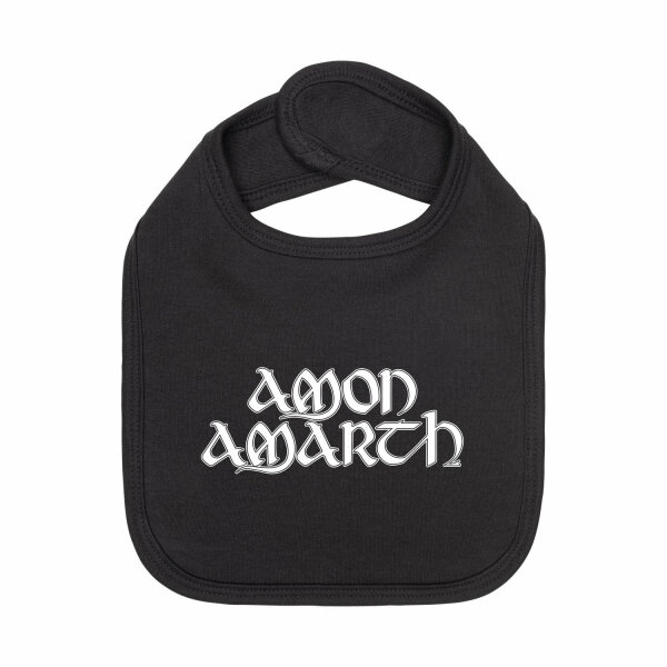 Amon Amarth (Logo) - Baby Lätzchen, schwarz, weiß, one size