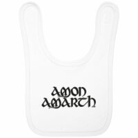 Amon Amarth (Logo) - Baby bib, white, black, one size