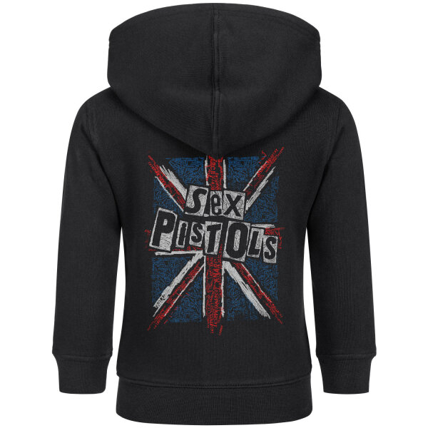 Sex Pistols (Union Jack) - Baby zip-hoody, black, multicolour, 68/74