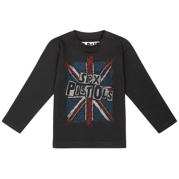 Sex Pistols (Union Jack) - Baby longsleeve, black, multicolour, 80/86