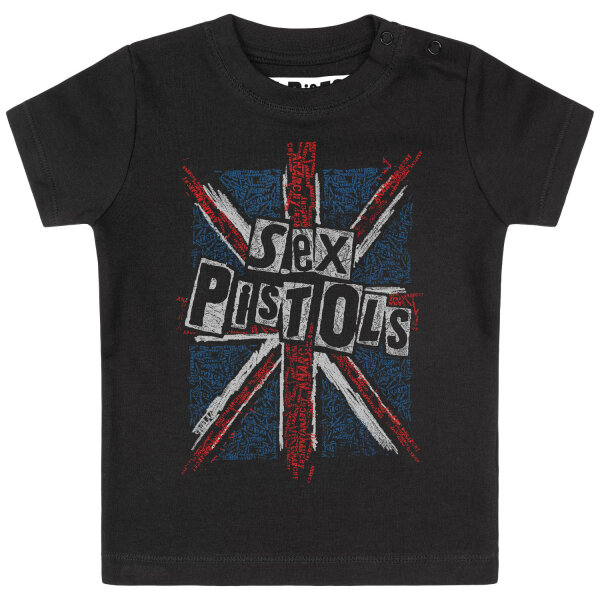 Sex Pistols (Union Jack) - Baby T-Shirt, schwarz, mehrfarbig, 68/74